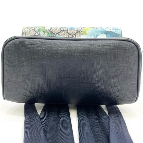 Gucci GG Blooms Backpack Daypack Beige Blue - Picture 7 of 15